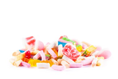 Renkli şeker ve lokum