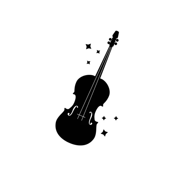 Vector icono violonchelo — Vector de stock