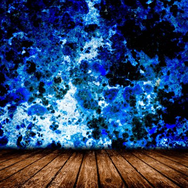 ahşap zemin ile boş oda. 