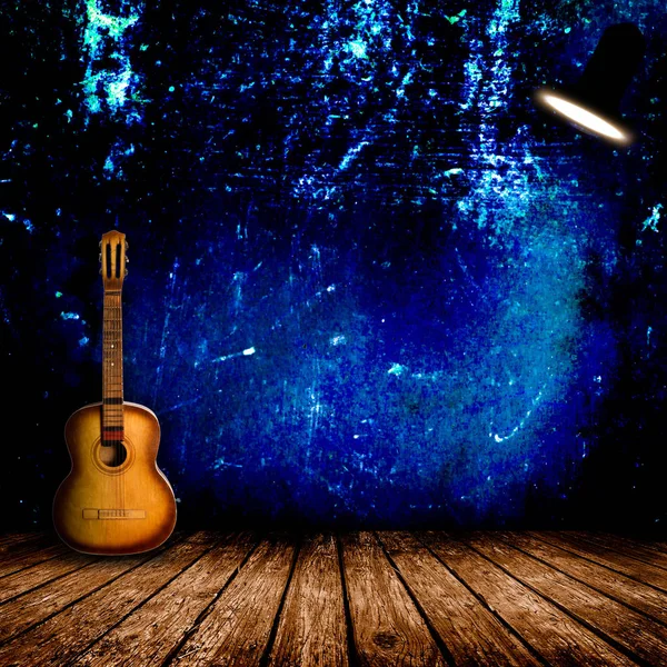 Гитара в салоне — стоковое фото
