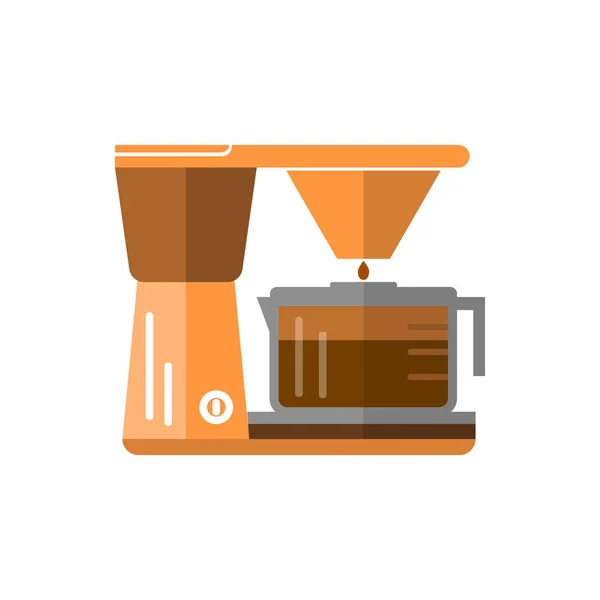 Vector cafeteira em estilo plano —  Vetores de Stock