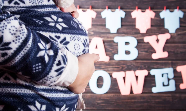 Pregnant woman on baby shower. — Stock Photo, Image