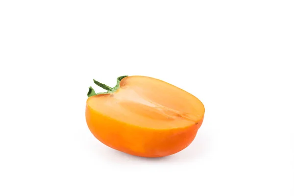 Ripe fresh persimmon isolated — Stock Photo, Image