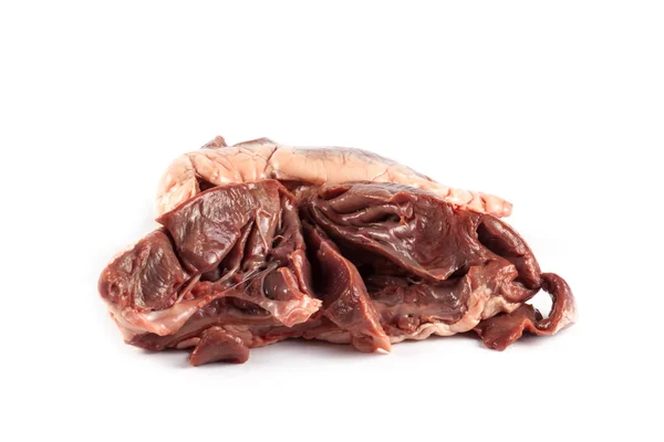 Cuore di maiale crudo — Foto Stock