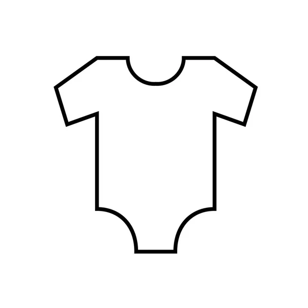 Vector ícone camisa infantil —  Vetores de Stock