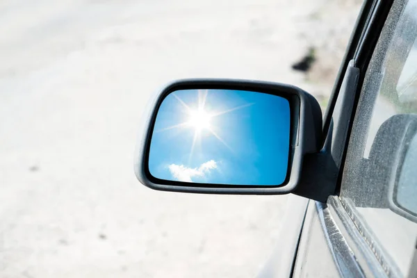 Car rear-view mirror — Stock Photo, Image
