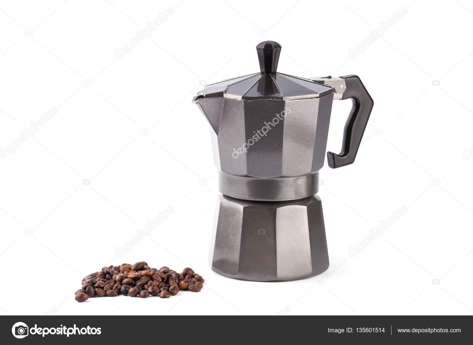 Metal Italian Espresso Maker Stock Photo Metal Italian Espresso Maker Stock Photo