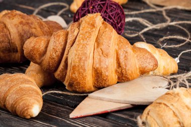 taze kruvasan yakın çekim