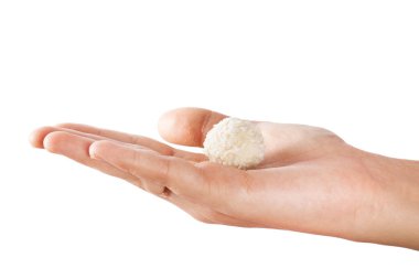 Hindistan cevizi ve fındık ile şeker