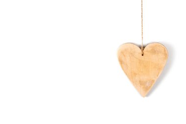 Ahşap kalpleri yakın çekim