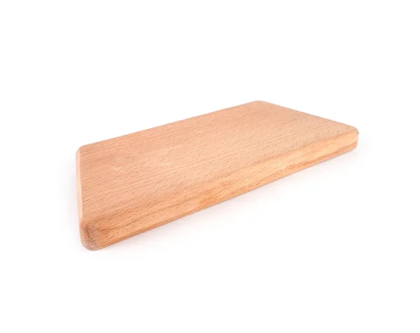 Corte de mesa de madeira isolada — Fotografia de Stock