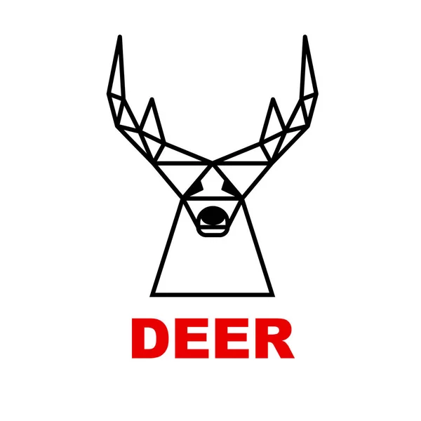 Логотип оленя — стоковый вектор