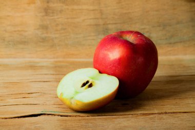 Olgun taze elma yakın çekim