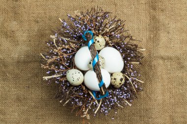 Bıldırcın yumurtaları.