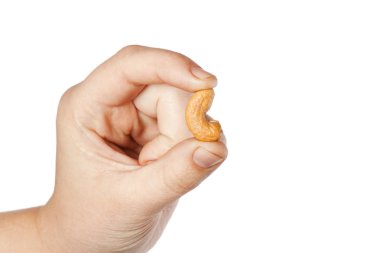 Kavrulmuş kaju fıstığı yakın çekim 