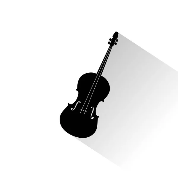 Vector icono violonchelo — Vector de stock