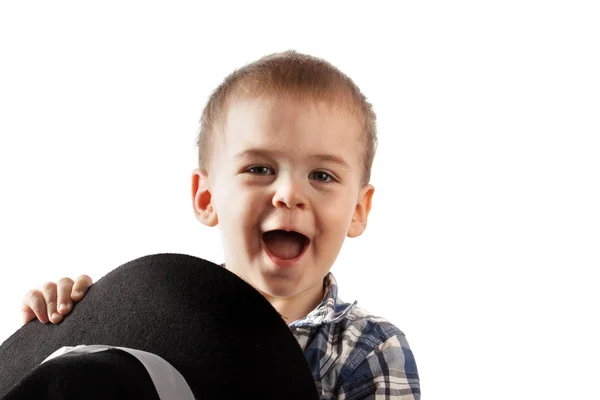 Vreugdevolle kind close-up. Gelukkig emoties — Stockfoto