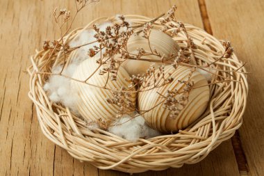 renkli Paskalya yumurtaları yakın çekim 