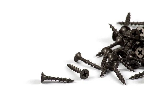 Kendini beyaz izole vida dokunarak