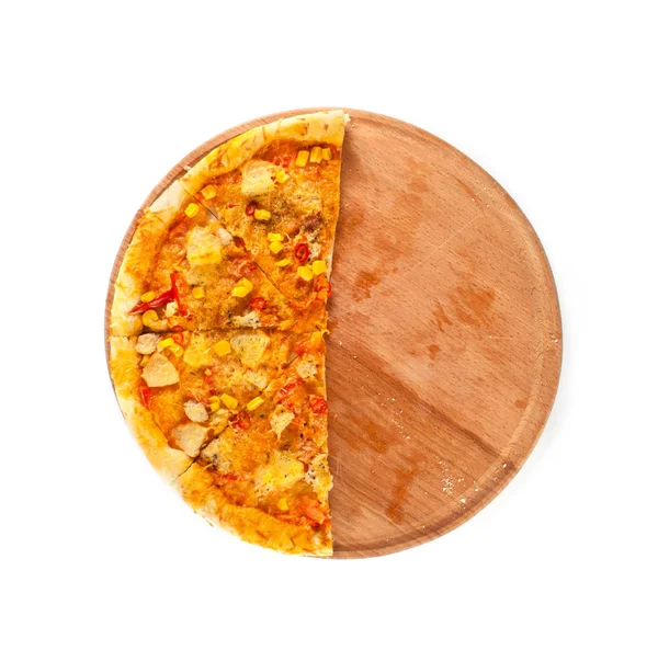 Fresh pizza with cheese — Stock Photo, Image