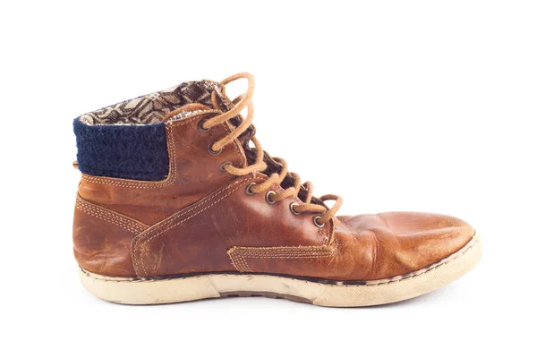 Régi barna cipők — Stock Fotó