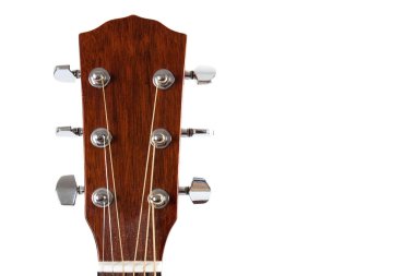 gitar beyaz arkaplanda izole edildi