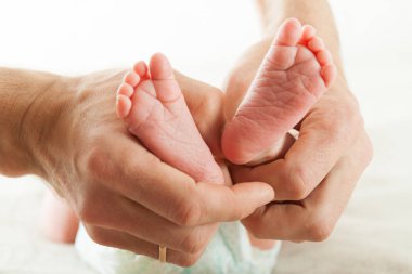 Yeni doğmuş bebek, yakın çekim.