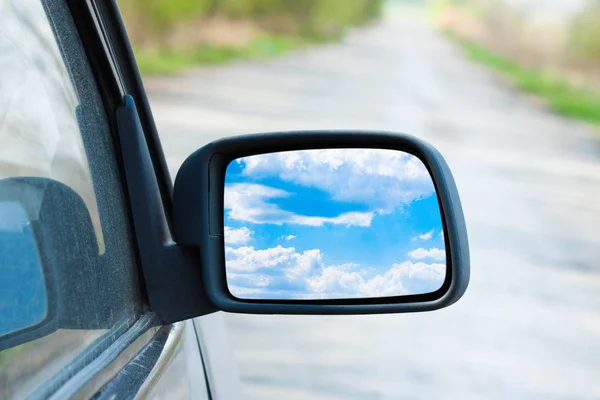 Rearview mirror close up — Stock Photo, Image