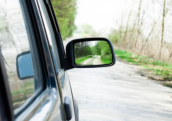 Rearview mirror close up — Stock Photo, Image