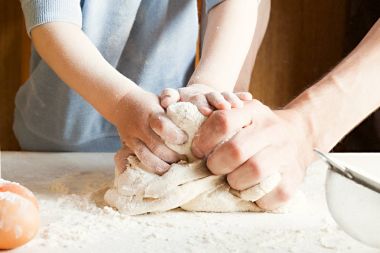 Hamur çocuk mutfak kneads