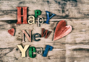 Noel dekorasyon ahşap masa