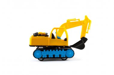 Beyaz arka plan üzerinde izole Ekskavatör oyuncak