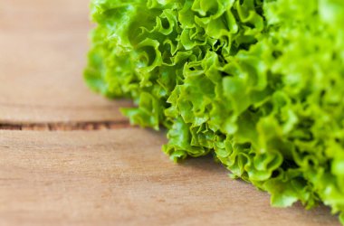 Olgun taze yaprak yeşil salata