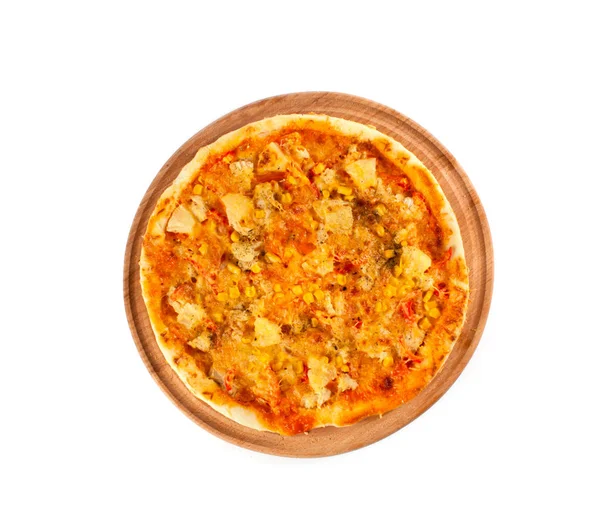 Świeża pizza z serem — Zdjęcie stockowe