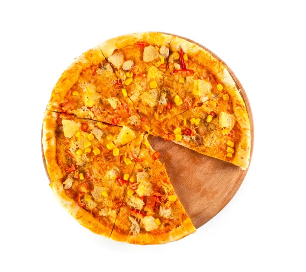Verse pizza met kaas — Stockfoto