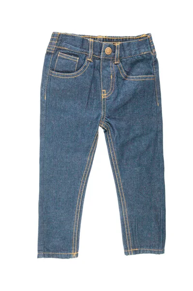 Calças jeans crianças isoladas — Fotografia de Stock