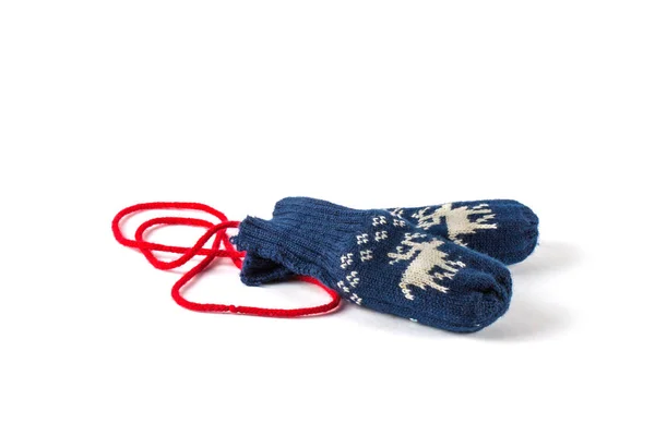 Children's winter mittens — Stock Photo, Image