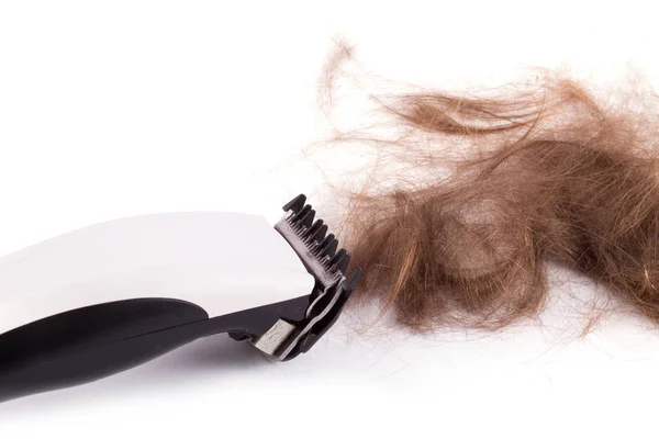 Cut hair with clipper Stock Photo