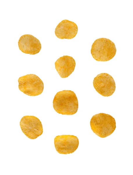 Fried potato chips — Stock Photo, Image