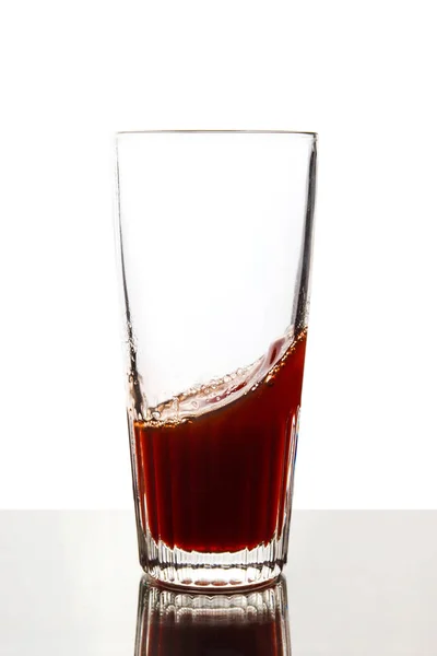 Red juice in glass — Stock Photo, Image