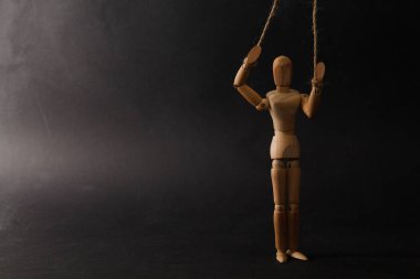 ahşap kukla yakın çekim