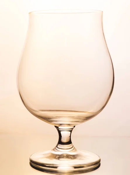 Empty wineglass on white background — Stock Photo, Image