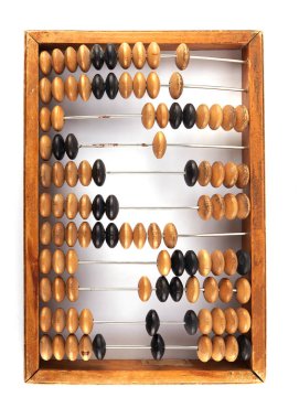 İzole eski retro abacus