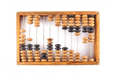 İzole eski retro abacus