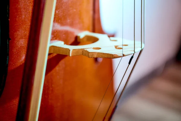 Închide violoncelul retro — Fotografie, imagine de stoc
