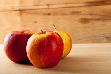 Olgun taze elma yakın çekim