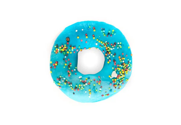 Geglazuurde donuts geïsoleerd op witte achtergrond — Stockfoto