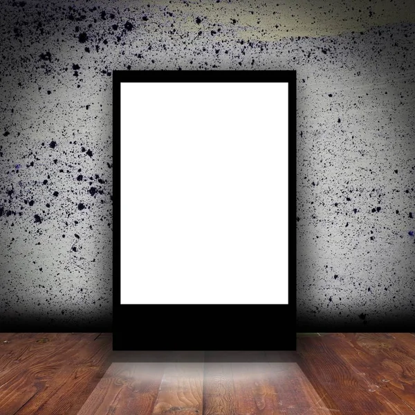 Advertising Lightbox Empty Room Stage Background — Stock Photo, Image