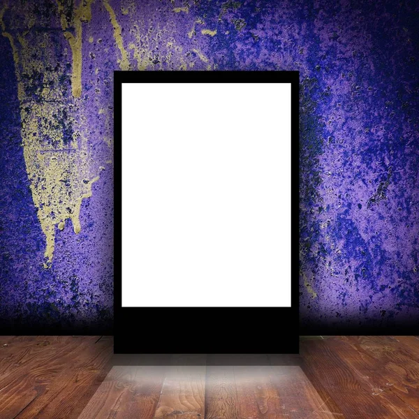 Advertising Lightbox Empty Room Stage Background — Stock Photo, Image