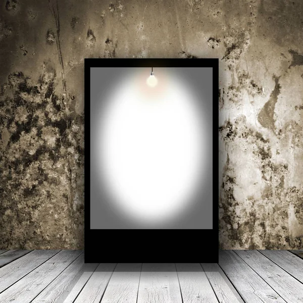 Advertising Lightbox Empty Room Stage Background — Stock Photo, Image